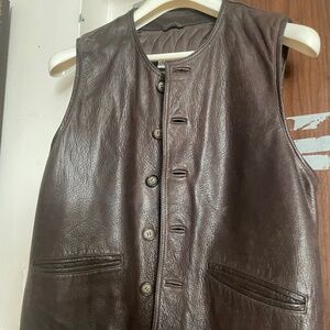 Giorgio Armani Le Collezioni Leather vest